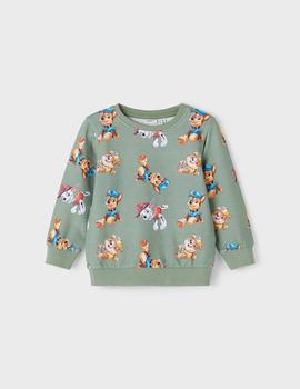 Sudadera Name it Patrulla Canina Verde Para Niño