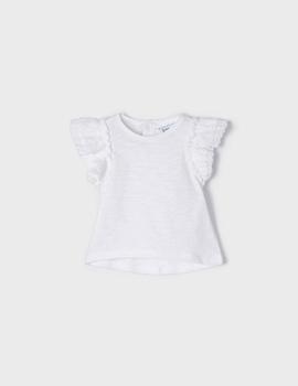 Camiseta Mayoral Básica Blanca Para Bebé Niña