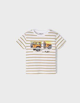 Camiseta Mayoral  M /c Rayas Terral Para Niño