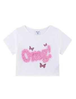 Camiseta Newness OMG Blanca Para Niña