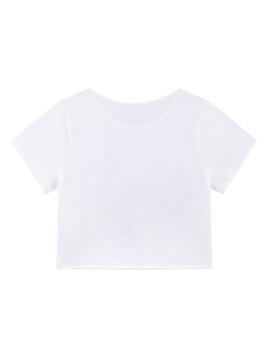 Camiseta Newness OMG Blanca Para Niña