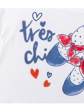 Camiseta Newness Zapatillas Corta Blanca Para Niña