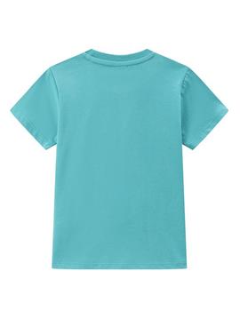 Camiseta Newness Astronauta Turquesa Para Niño