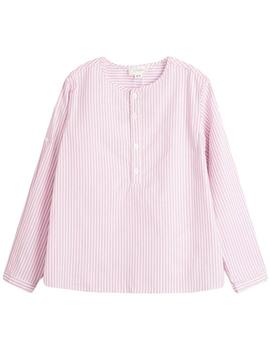 Camisa Dadati Rayas Frambuesa Para Niño