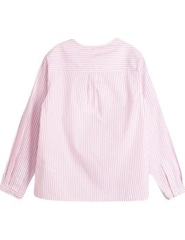 Camisa Dadati Rayas Frambuesa Para Niño