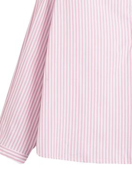 Camisa Dadati Rayas Frambuesa Para Niño