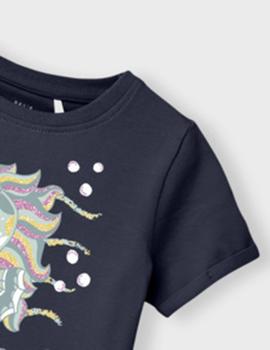 Camiseta Name it Vix Caballo Mar Marino Para Niña