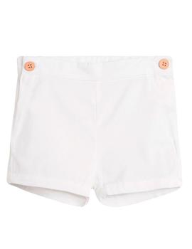 Short  Dadati  Blanco Para Bebé