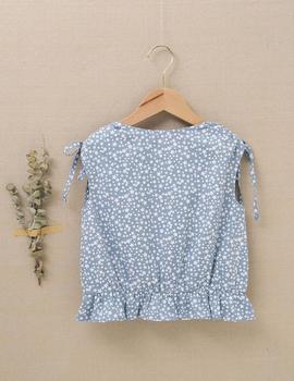 Blusa Dadati Estrellas Blanca Para Niña