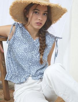 Blusa Dadati Estrellas Blanca Para Niña