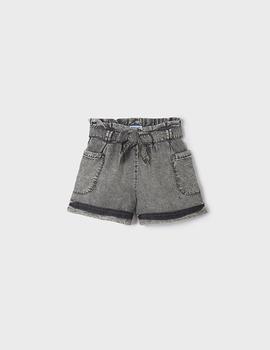 Pantalón Mayoral  Corto Gris Para NIña