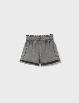Pantalón Mayoral  Corto Gris Para NIña