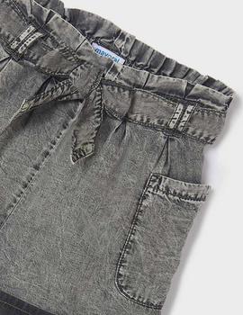 Pantalón Mayoral  Corto Gris Para NIña