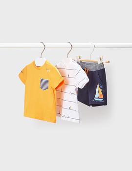 Conj.Mayoral Piezas  Velero Naranja Para Niño