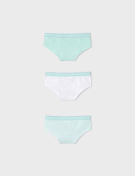 Set Mayoral 3 Braguitas Culotte Wasabi Para Niña