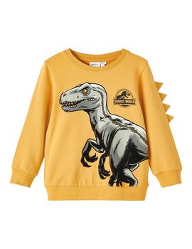 Sudadera Name it Jurassic Amarilla Unisex