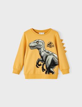 Sudadera Name it Jurassic Amarilla Unisex