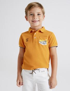 Polo Mayoral M/c Bolsillo Print Terral Para Niño