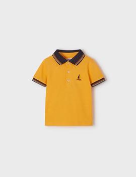Polo Mayoral M/c Bordados Mandarina Para Bebé Niño