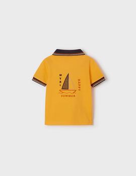 Polo Mayoral M/c Bordados Mandarina Para Bebé Niño
