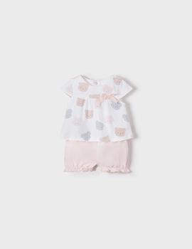 Conjunto Mayoral Ositos Rosa Para Bebé