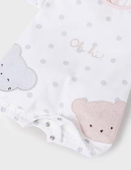 Pijama Mayoral Ositos Blanco Para Bebé