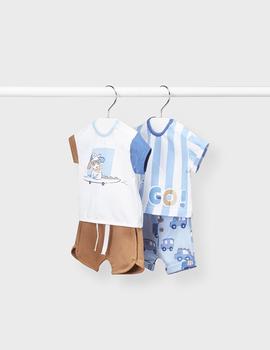 Conjunto Mayoral Perrito Azul Para Bebé