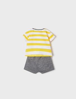 Conjunto Mayoral Rayas Amarillo Para Bebé Niño
