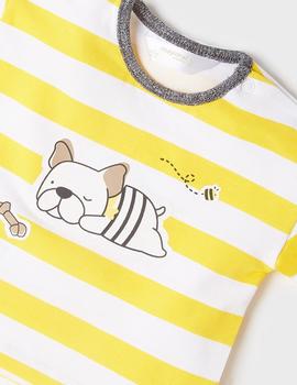 Conjunto Mayoral Rayas Amarillo Para Bebé Niño