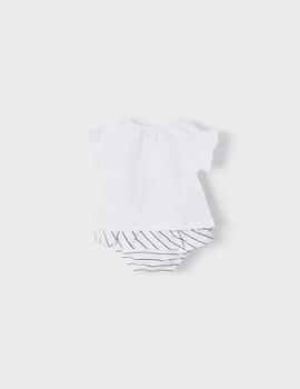 Conjunto Mayoral Osito Blanca Para Bebé Niña