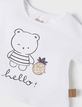 Conjunto Mayoral Osito Blanca Para Bebé Niña