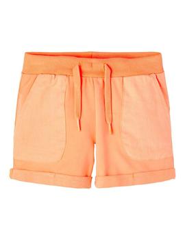 Bermuda Name it Solid Naranja Para Niño