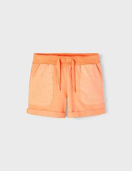 Bermuda Name it Solid Naranja Para Niño