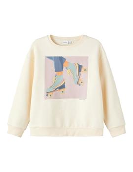Sudadera Name it Loller Beige Para Niña