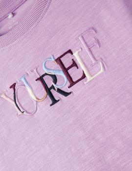 Camiseta Nameit  NADORA  Corta Lila Para Niña