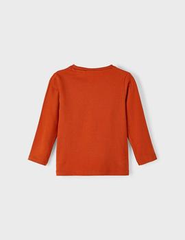 Camiseta Name it VUX Naranja Para Niño