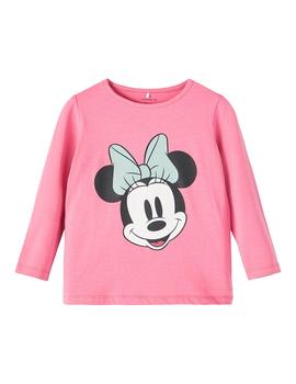 Camiseta Name it Minnie Mouse Rosa Para Niña