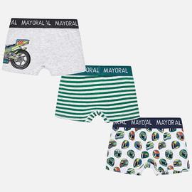 Set Mayoral  3 Boxers Estampados Para Niño