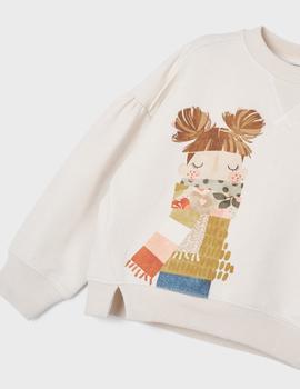 Conj. Falda Felpa Diagonal Para Niña