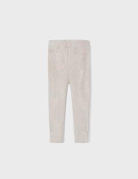 Leggings Mayoral Malla Tricot Beige Para Niña