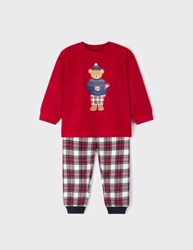 Pijama Mayoral Osito Rojo Para Niño