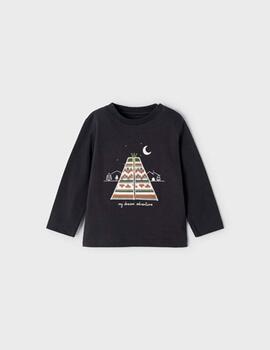 Camiseta Mayoral Tipi Gris Para Niño