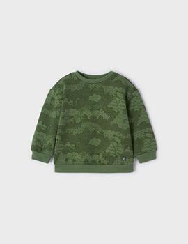 Pullover Mayoral Dibujado Verde Para Niño