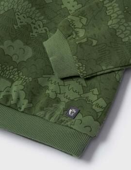 Pullover Mayoral Dibujado Verde Para Niño