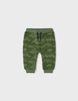 Pantalon Mayoral Punto Estampado Verde Para Niño