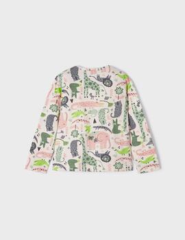 Camiseta Mayoral Estampada verde Para Niña