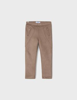 Pantalon Mayoral  Largo Cremalleras Beige Para Niño