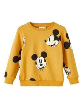 Sudadera Name it Mickey Mostaza Unisex