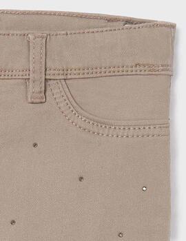 Leggings Msayoral Strass Beige Para Niña