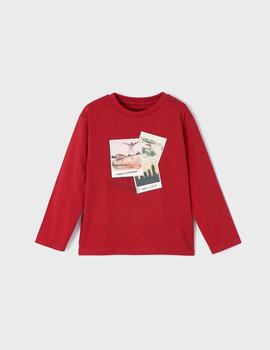 Camiseta Mayoral Cool Roja Para Niño